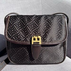 Bally Monogram Canvas Crossbody Bag